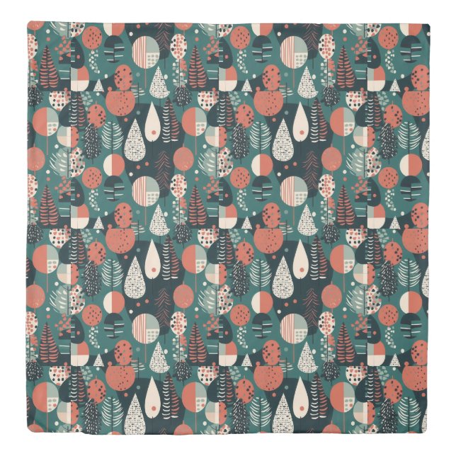 vintage abstract  duvet cover (Front)