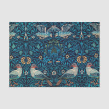 Vintage Abstract Floral Botanical & Bird Pattern