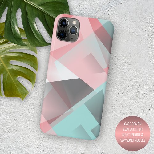 Vintage Abstract Hip Geometric Pastel Art Pattern iPhone 11 Pro Max Case