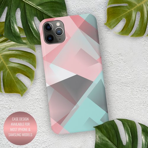 Vintage Abstract Hip Geometric Pastel Art Pattern iPhone 11Pro Max Case