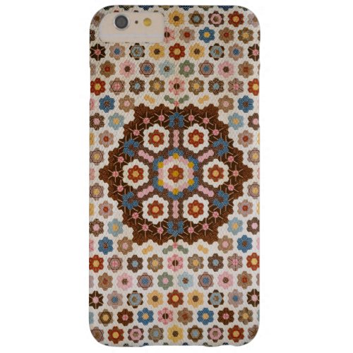 Vintage Abstract Honeycomb Colorful Quilt Pattern Barely There iPhone 6 Plus Case