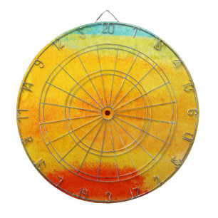 Vintage Abstract Painting Dart Board