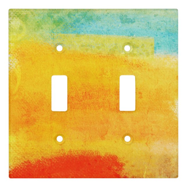 Vintage Abstract Painting Light Switch Cover (Front)