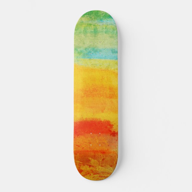 Vintage Abstract Painting Skateboard (Front)