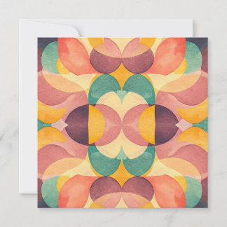 Vintage Abstract Pattern Invitation