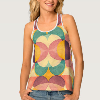 Vintage Abstract Pattern Tank Top