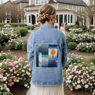 Vintage Abstract, Paul Klee Denim Jacket