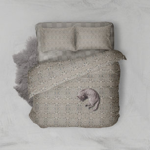 Vintage Abstract Quartz Stone Natural Duvet Cover