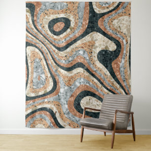 Vintage Abstract Quartz Stone Natural Tapestry