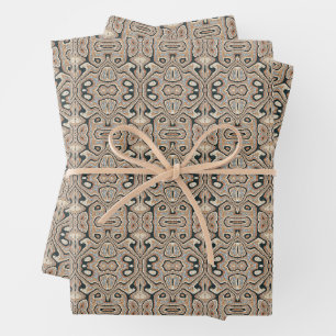 Vintage Abstract Quartz Stone Natural Wrapping Paper Sheets