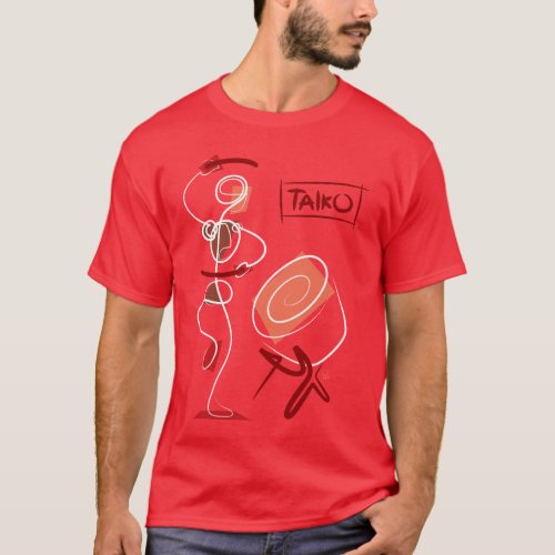 Vintage Abstract Taiko T_Shirt