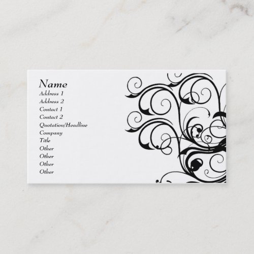 Vintage Abstract Template Card - Customized Business Card