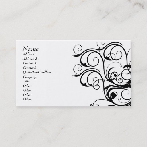 Customizable Vintage Abstract Template Card - Customized Business Card