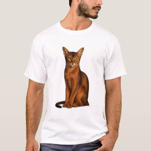 Vintage Abyssinian Cat T-Shirt   Unique Pet Lover 