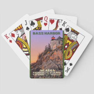Vintage Acadia National Park Playing Cards