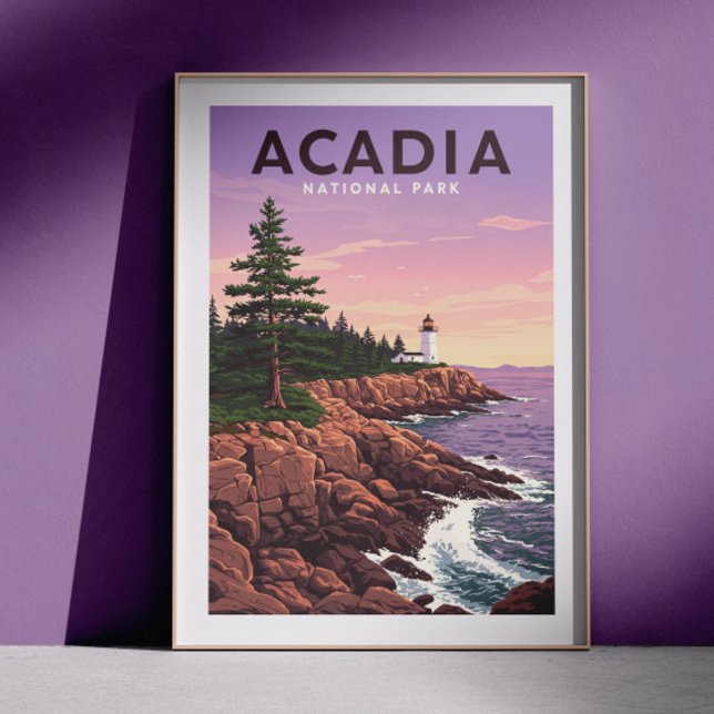 Vintage Acadia National Park Poster (Creator Uploaded)