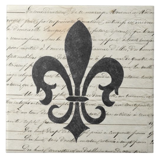 Vintage Accents French Ephemera Fleur De Lis Ceramic Tile Zazzle Vintage Accents French Ephemera Fleur De Lis Ceramic Tile