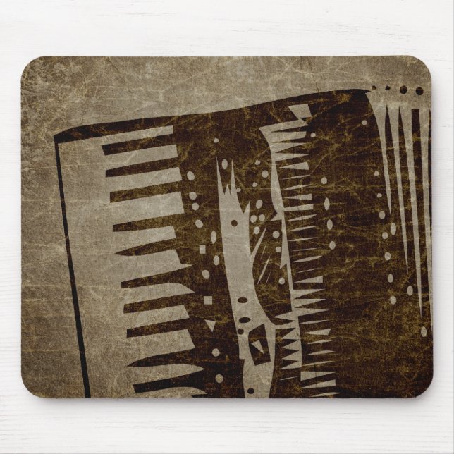 vintage accordion mouse pad (Front)