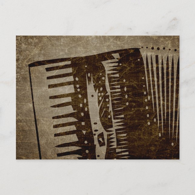 vintage accordion postcard (Front)