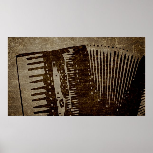 vintage accordion poster (Front)