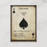 Vintage Ace of Spades Business Card