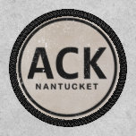 Vintage Ack Nantucket Massachusetts Beach Tag Patch at Zazzle