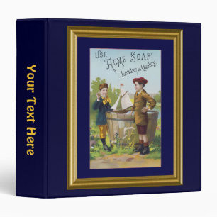 Vintage Acme Soap Ad Personalized 3 Ring Binder