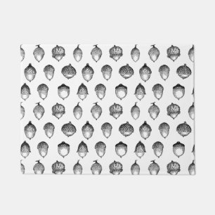 Vintage Acorn Art Classic Retro CUSTOM BG COLOR Doormat