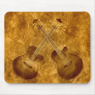 Vintage Acoustic Guitars Mousepad
