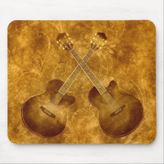 Vintage Acoustic Guitars Mousepad