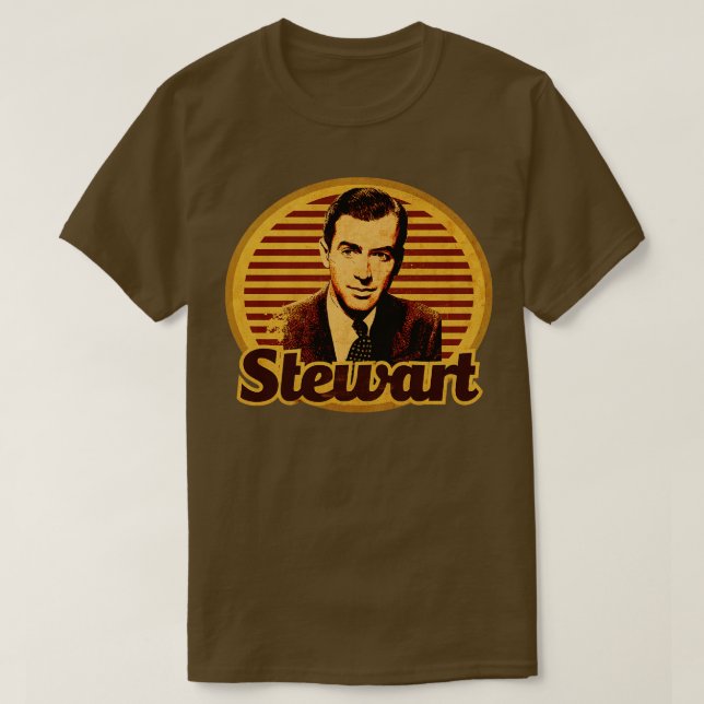 Vintage Actor Stewart T-Shirt (Design Front)
