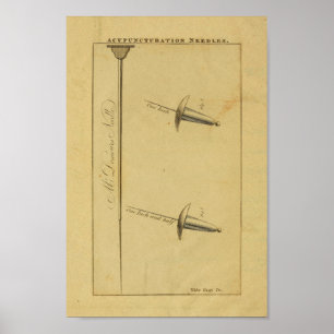 Vintage Acupuncture Needle Types Print