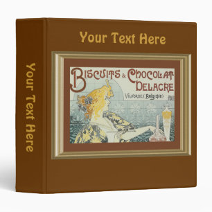 Vintage Ad Biscuits Chocolate Cookies Binder