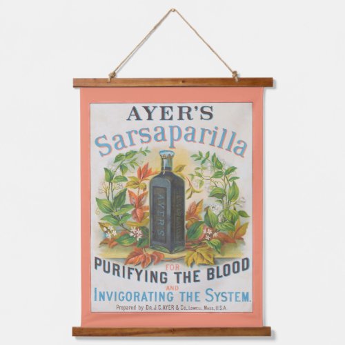 Vintage Ad For Ayers Sarsaparilla Hanging Tapestry
