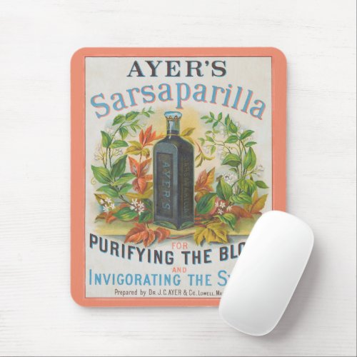 Vintage Ad For Ayers Sarsaparilla Mouse Pad