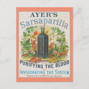 Vintage Ad For Ayer's Sarsaparilla. Postcard