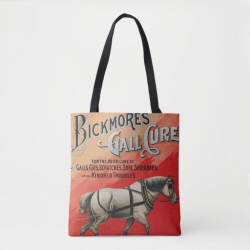 Vintage Ad For Bickmores Gall Cure For Horses Tote Bag