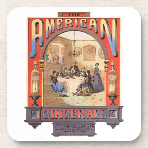 Vintage Ad For Coburn Lang  Company Ginger Ale Beverage Coaster