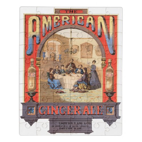Vintage Ad For Coburn Lang  Company Ginger Ale Jigsaw Puzzle