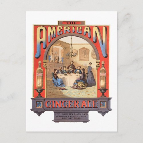 Vintage Ad For Coburn Lang  Company Ginger Ale Postcard