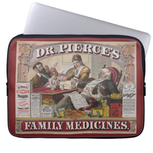 Vintage Ad For Dr Pierces Family Medicines Laptop Sleeve