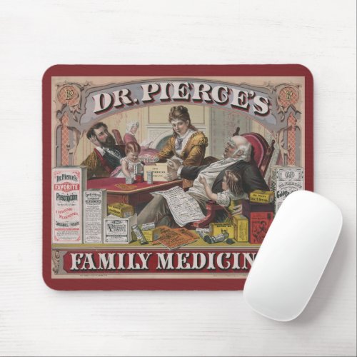 Vintage Ad For Dr Pierces Family Medicines Mouse Pad