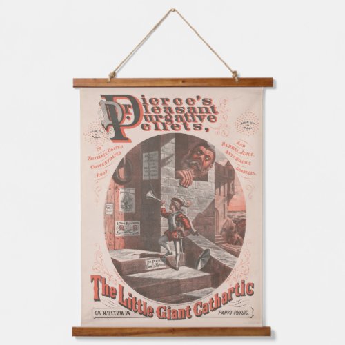 Vintage Ad For Dr Pierces Purgative Pellets Hanging Tapestry
