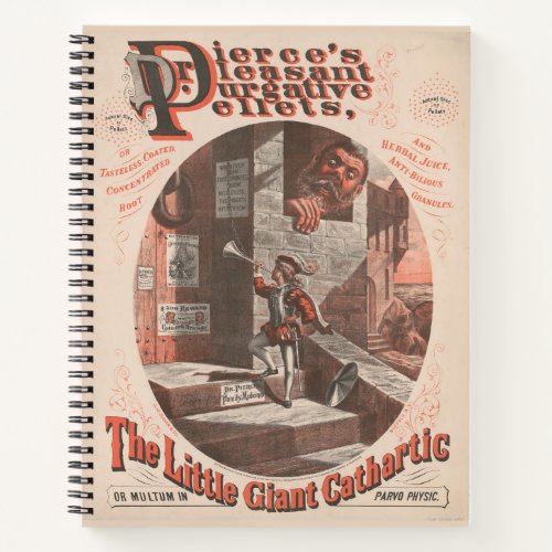 Vintage Ad For Dr Pierces Purgative Pellets Notebook