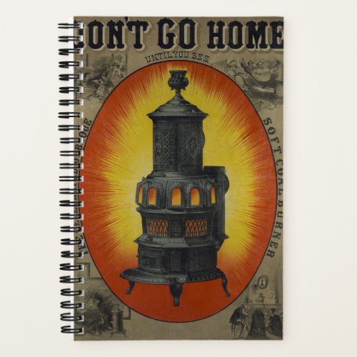 Vintage Ad For Dubuque Soft Coal Burner Notebook