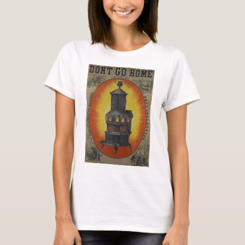 Vintage Ad For Dubuque Soft Coal Burner T_Shirt