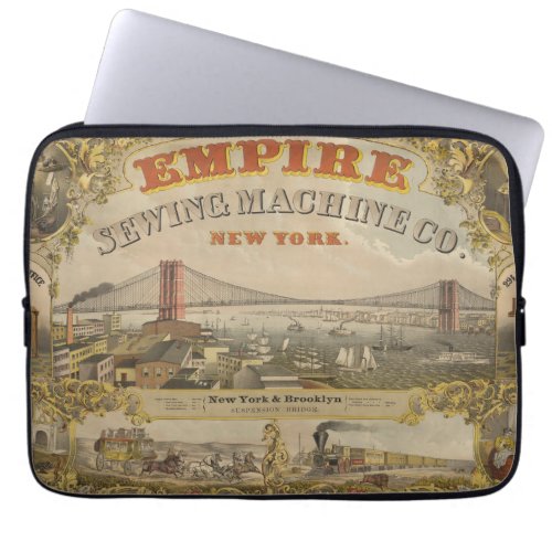 Vintage Ad For Empire Sewing Machine Co New York Laptop Sleeve