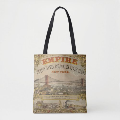 Vintage Ad For Empire Sewing Machine Co New York Tote Bag