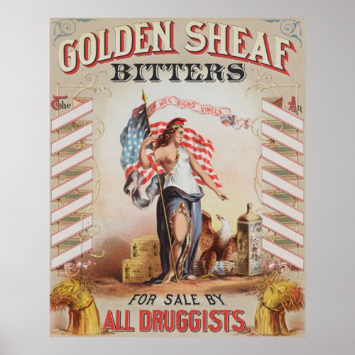 Vintage Ad For Golden Sheaf Bitters Poster