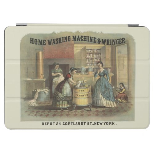 Vintage Ad For Home Washing Machine And Wringer iPad Air Cover
